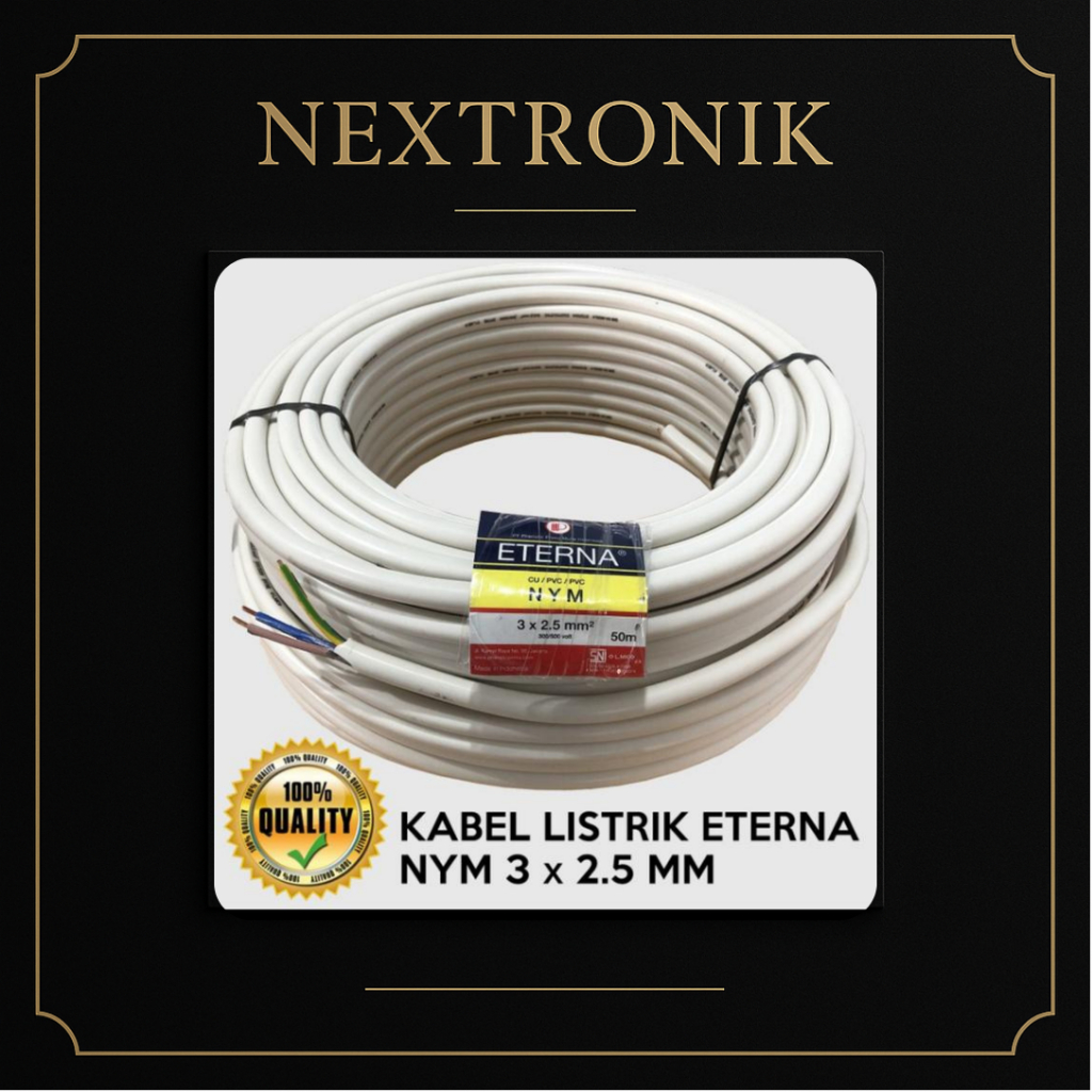 Eterna || Kabel Listrik Eterna NYM 3X2,5mm Per Meter