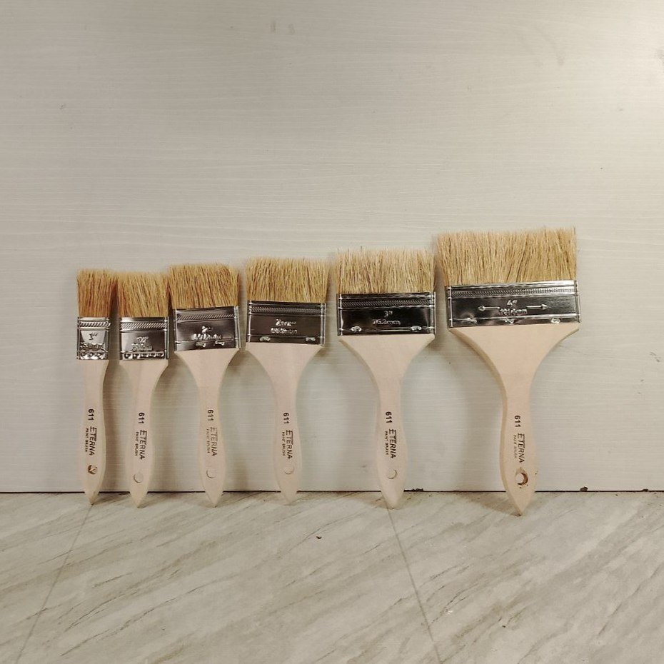 (Min 4) Kuas Tangan Merk ETERNA Type 611 Koas Cat Tembok