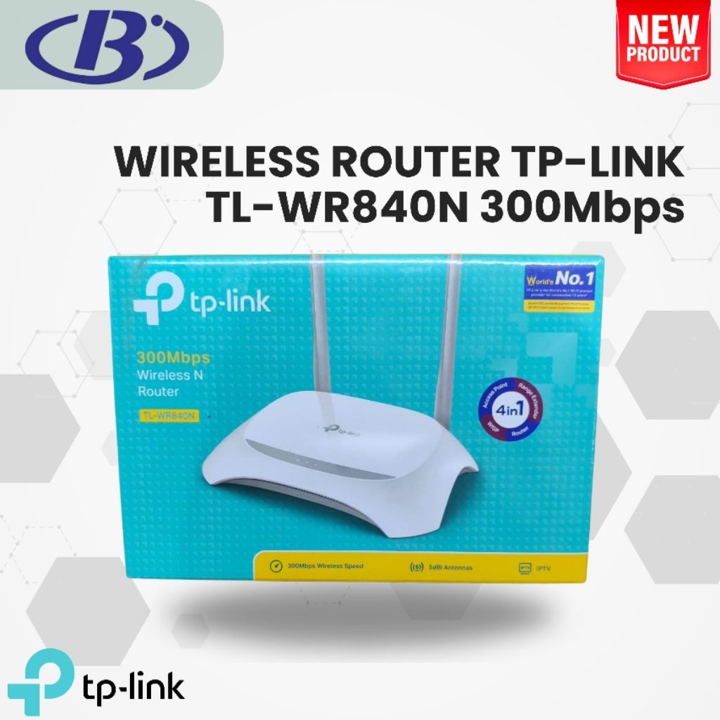 TP-Link TL-WR 840N Router TP-Link TL-WR840N Wifi Wireles Router 300Mbps