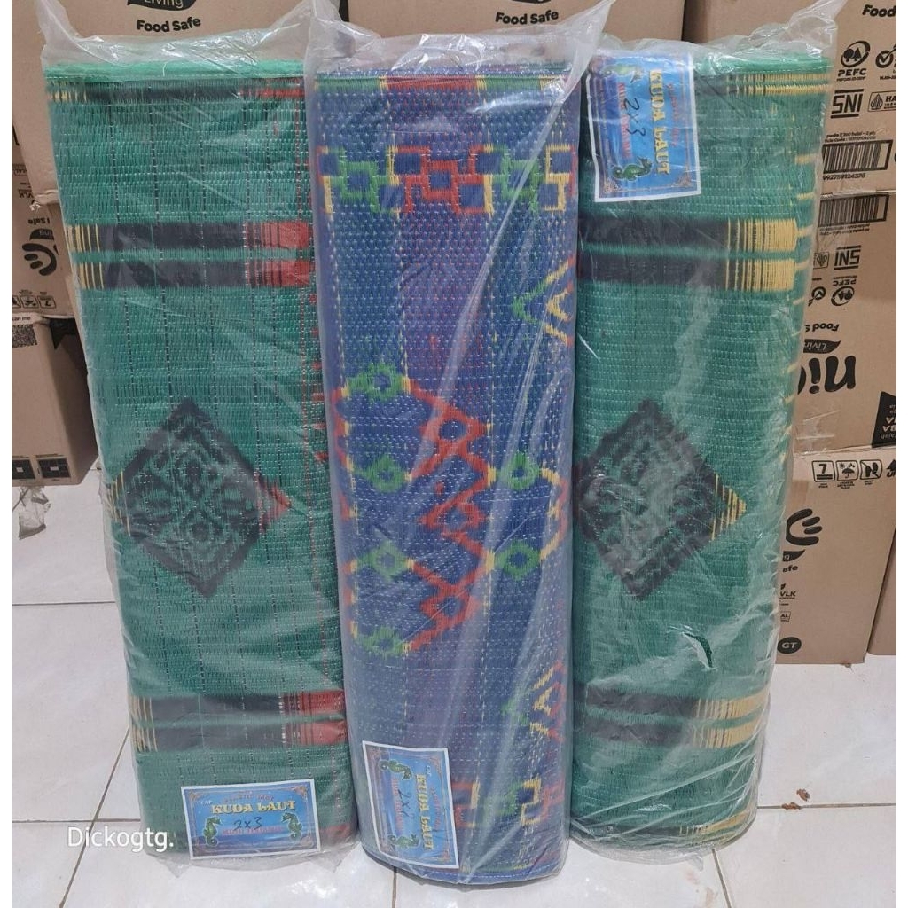 Tikar plastik cap kuda lautUk 2*3 hrga promo TIKAR PLASTIK MURAH BERKUALITAS