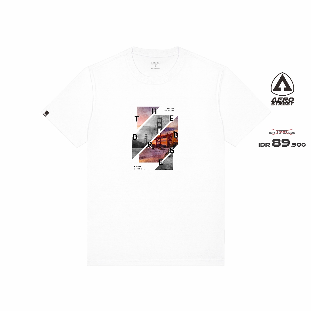 Baju Kaos Aerostreet T Shirt Exposed Putih Kaos T Shirt ABCAA