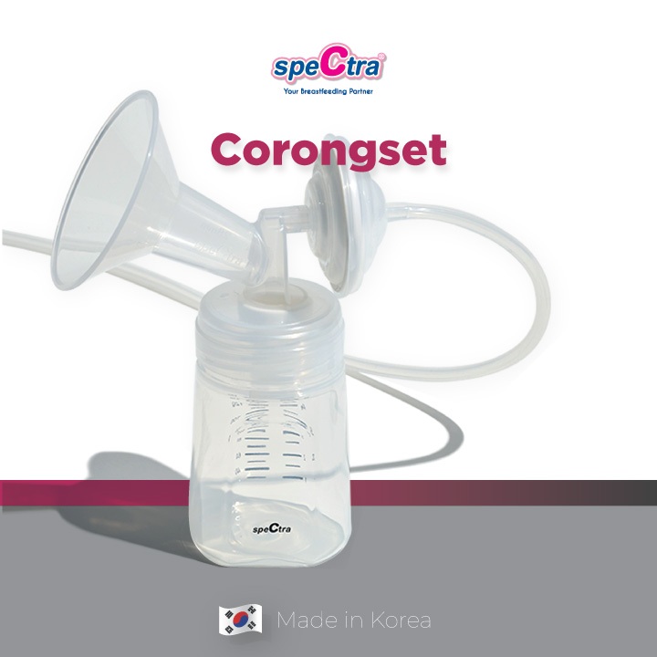Spectra Breastshield Set 24mm (S) + Bottle PP - Corong Set S + Botol PP