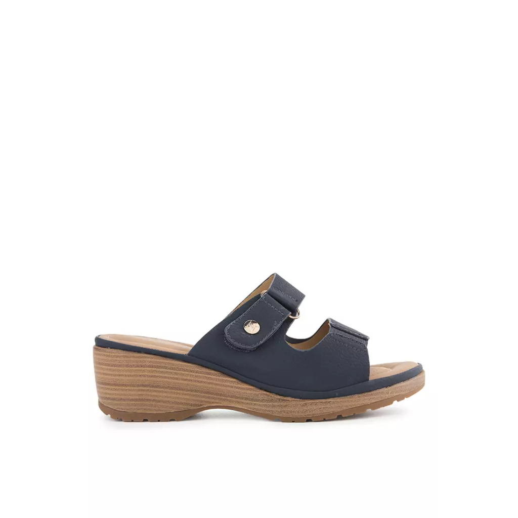 Andre Valentino Wedges Sandal AVL 06221 Navy