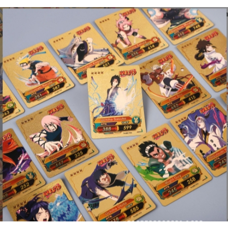55pcs Kartu Naruto / Kartu Mainan Naruto SET Card Game Naruto Emas