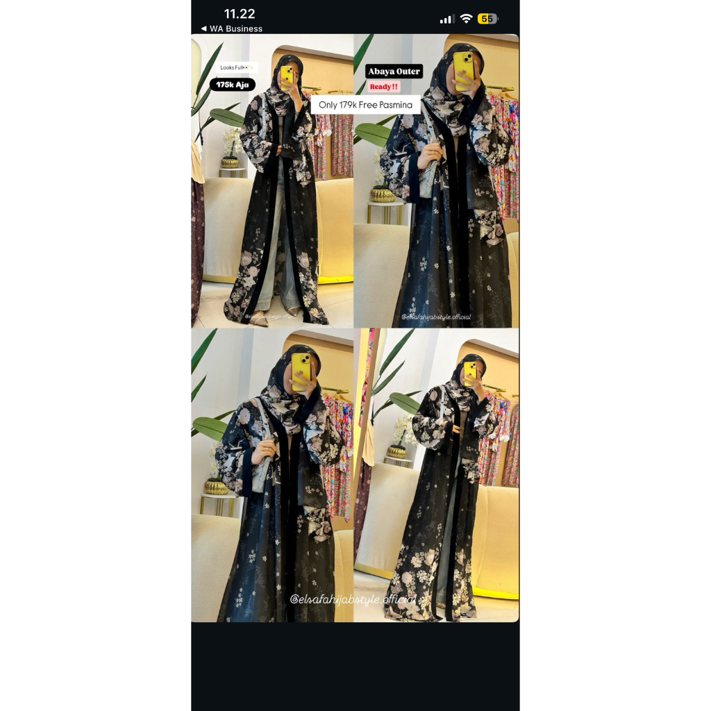 set abaya outer