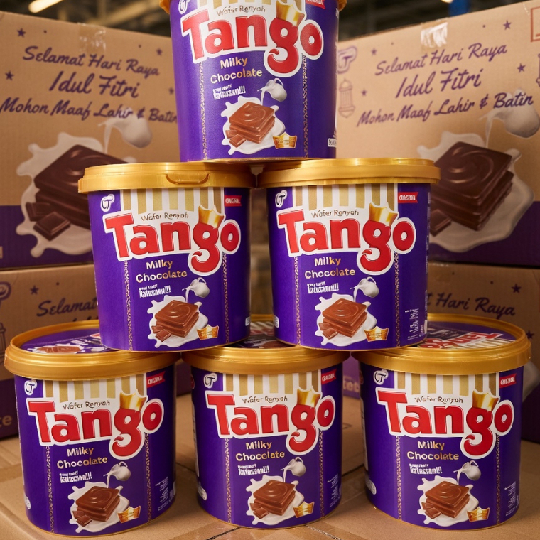 Wafer Tango  Brownies Crispy Coklat dan Waffle Choco Hazelnut Jar 240gr Aneka Rasa