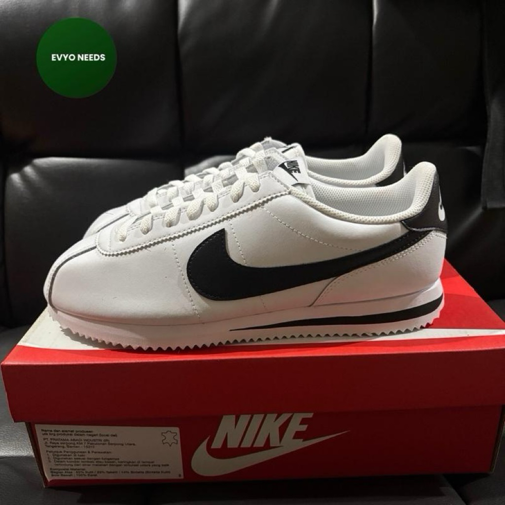 NIKE CORTEZ WHITE BLACK