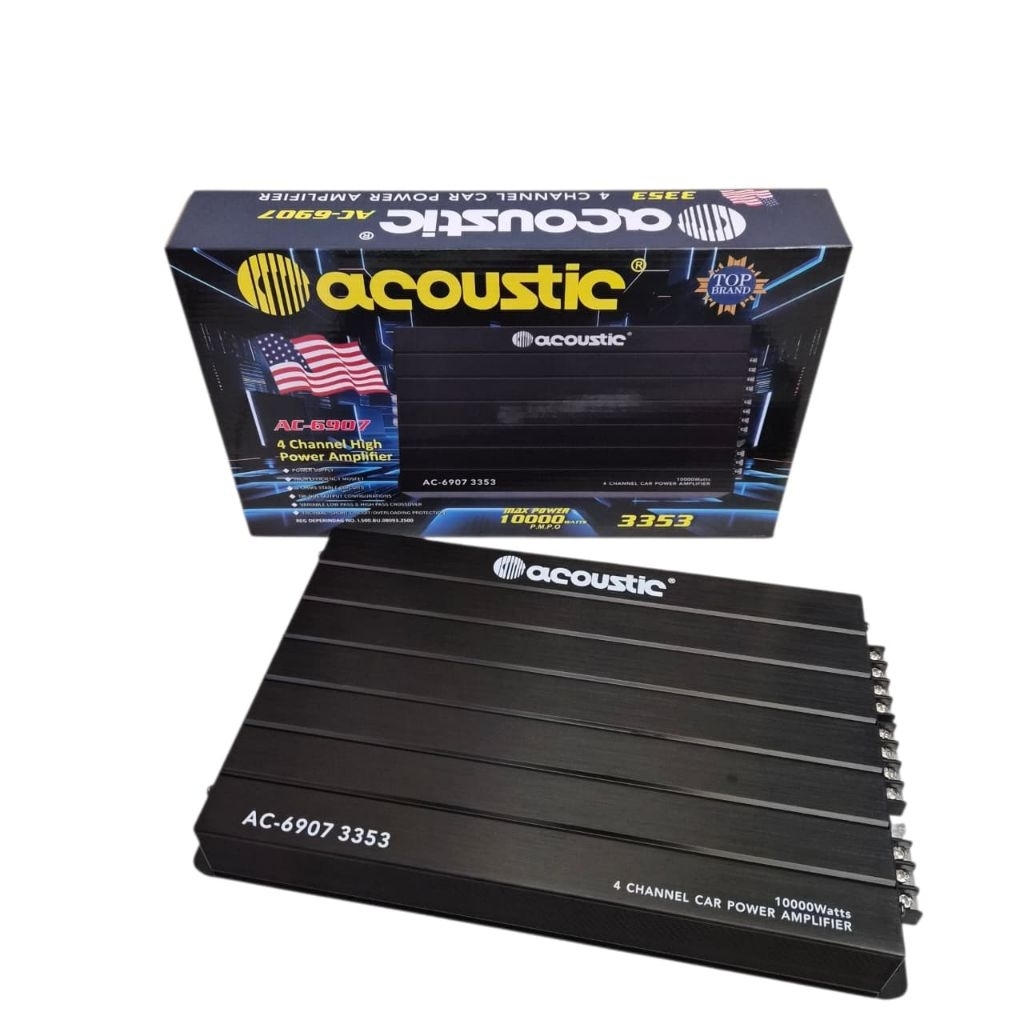 Power amplifier 4 channel acoustic ac-6907 3353