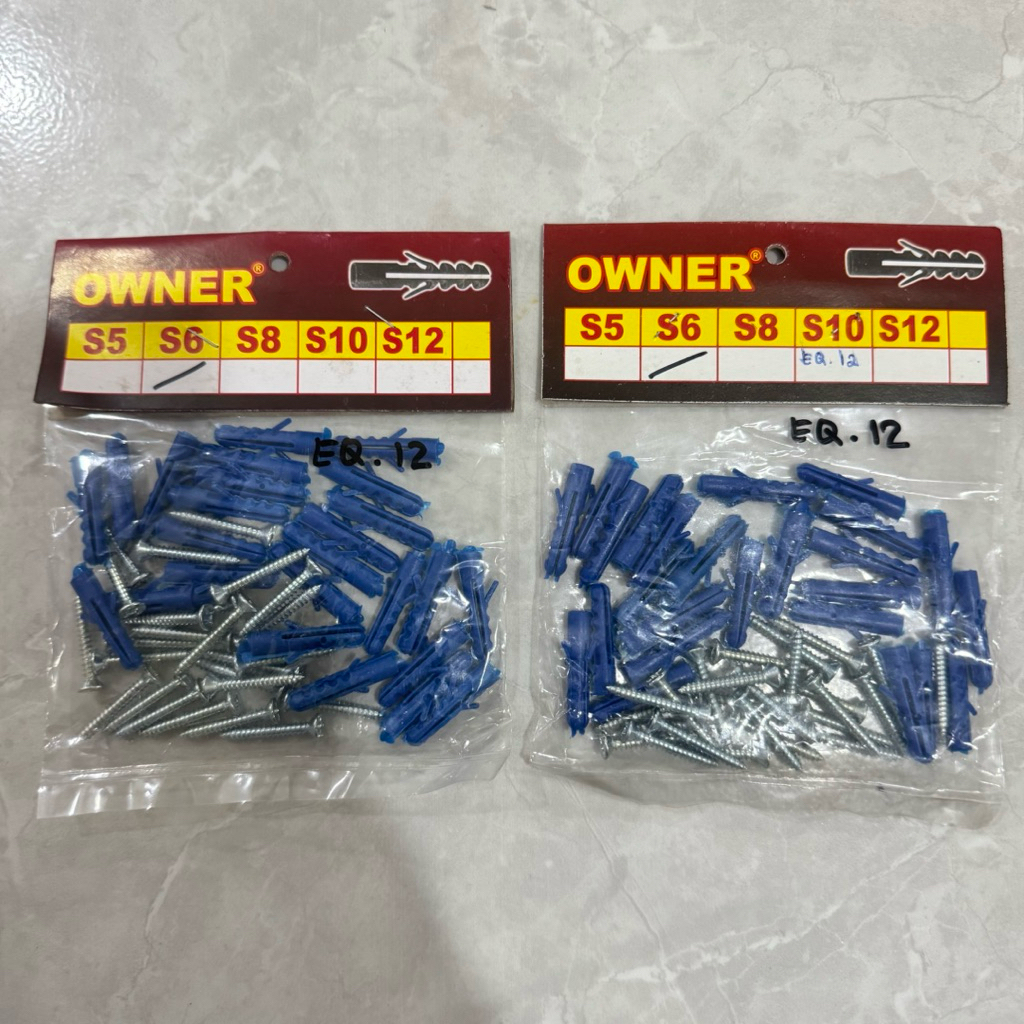 Fisher + Skrup S6 Owner / Fiser dan Sekrup Dinding S6 / Wall Plug + Sekrup