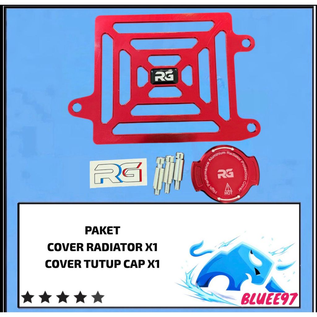 PAKET COVER RADIATOR RG + CAP TUTUP RADIATOR PCX 150 VARIO NEW VARIO 150 ADV 150 COVER RADIATOR RG O