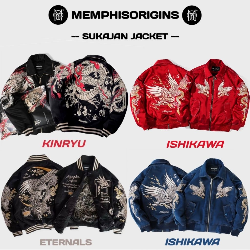 SUKAJAN JACKET MEMPHIS - KINRYU | ISHIKAWA | ETERNALS | MASAMUNEKO | KURO RYUJIN | JINSAKAI | SUSHIR