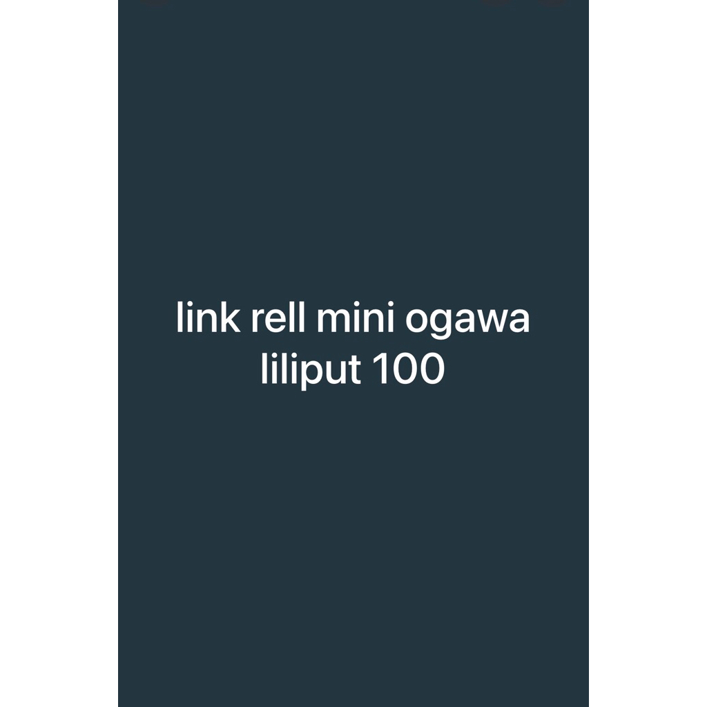 rell mini ogawa liliput 100 bekas