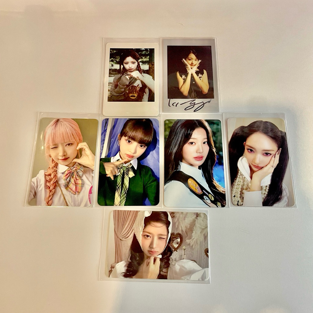 [BACA DESK] Ready Photocard Official Ive Wonyoung Gaeul Amuse Happa Kristin Empathy Makestar POB