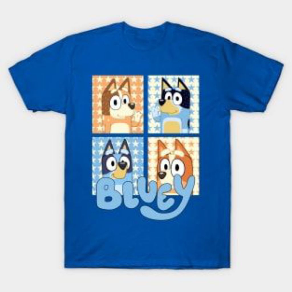KAOS ANAK BLUEY AND FRIENDS ATASAN KAOS ANAK UNISEX