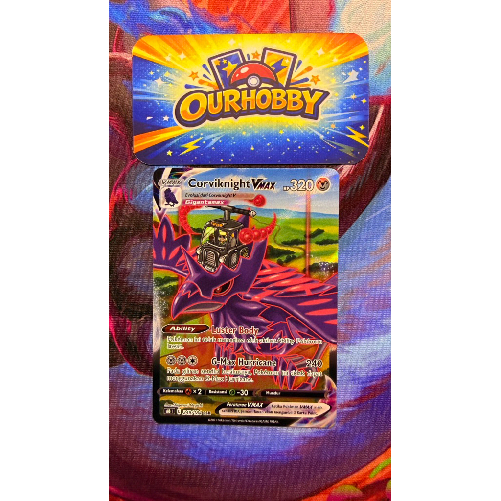 Kartu Pokemon TCG Corviknight Vmax #249 CSR
