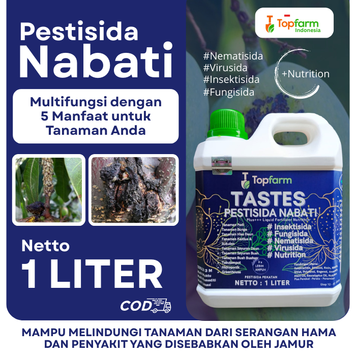 Obat Hama Pohon Mangga TASTES Topfarm / Pestisida Nabati Mangga / Obat Jamur, Kutu Putih, Ulat dan K