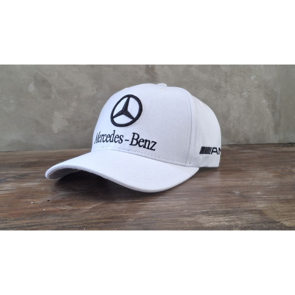 Topi Mercedes benz logo bordir bahan katun