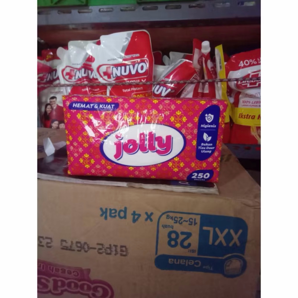 [ 1 Karton ] jolly facial tissue 250 sheets tisu wajah 250 sheet