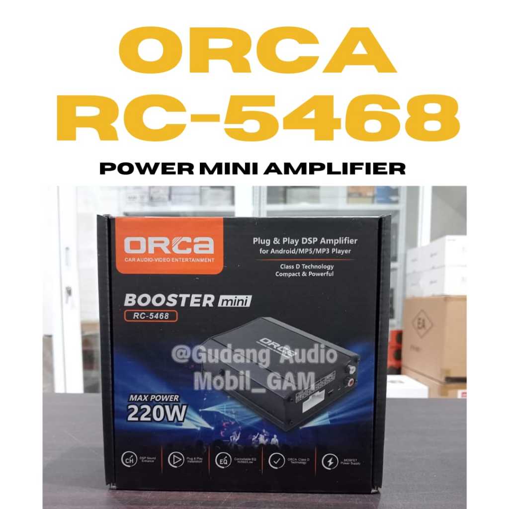 POWER MINI AMPLIFIER ORCA SB 5468 PNP DSP AMPLIFIER