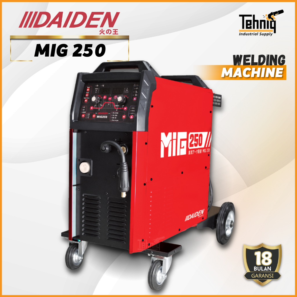 DAIDEN MIG 250 Inverter Welding Machine With Wheels Mesin Las MIG 250A