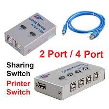 AUTO SWITCH USB PRINTER 4 PORT DAN 2PORT SHARING SWITCH USB 2.0 TERMURAH
