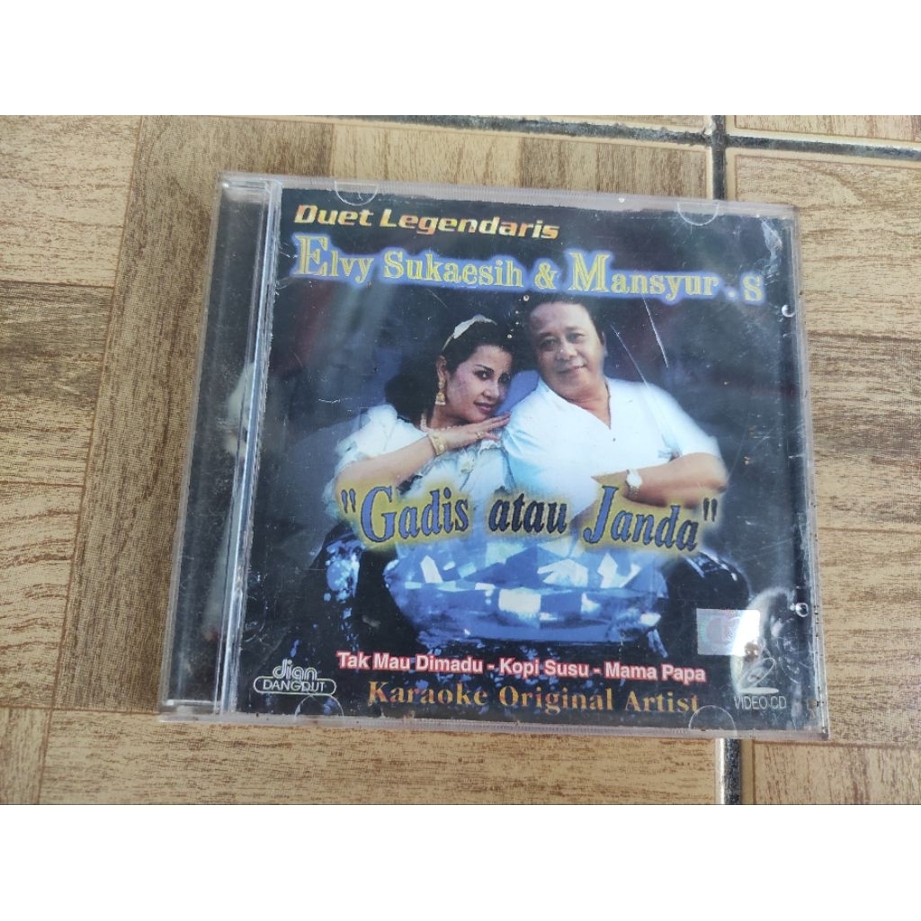 VCD duet legendaris ELVY SUKAESIH & MANSYUR S "gadis atau janda"