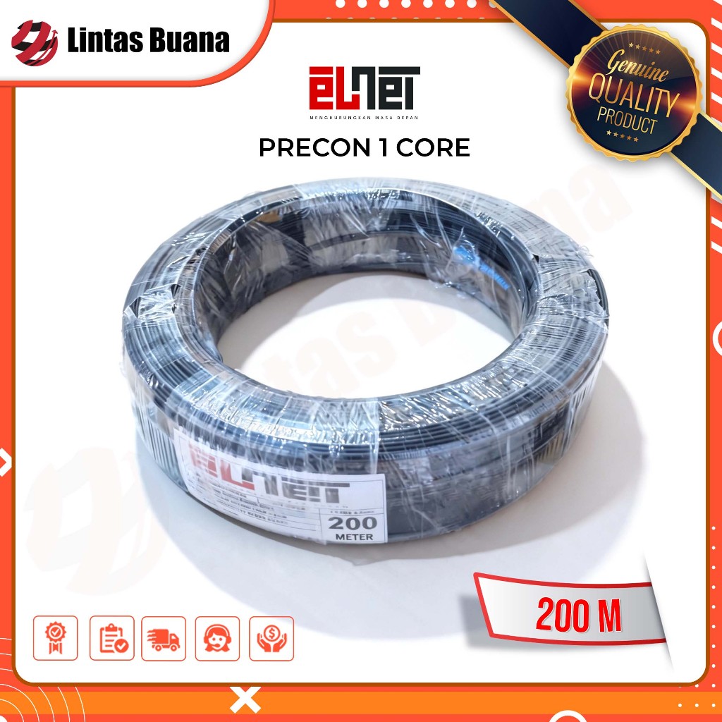 Elnet Kabel Drop Core Fiber Optik/Kabel Precon FO 200 Meter