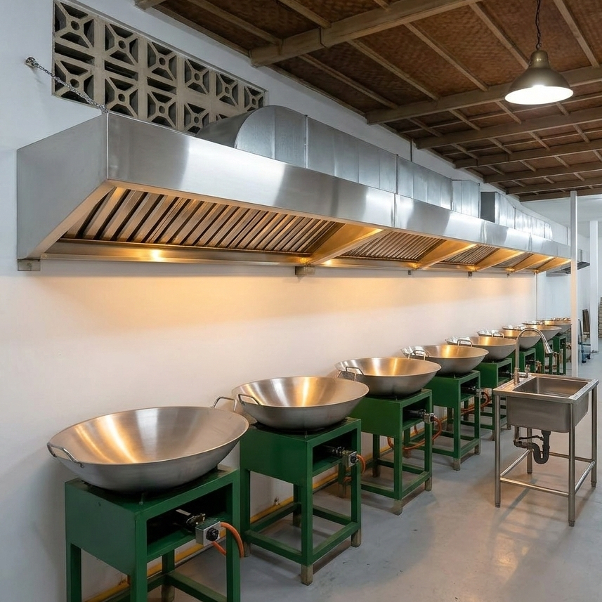 Exhaust HOOD Stainless Steel // Hood Alat Penghisap Asap Dapur Mbg