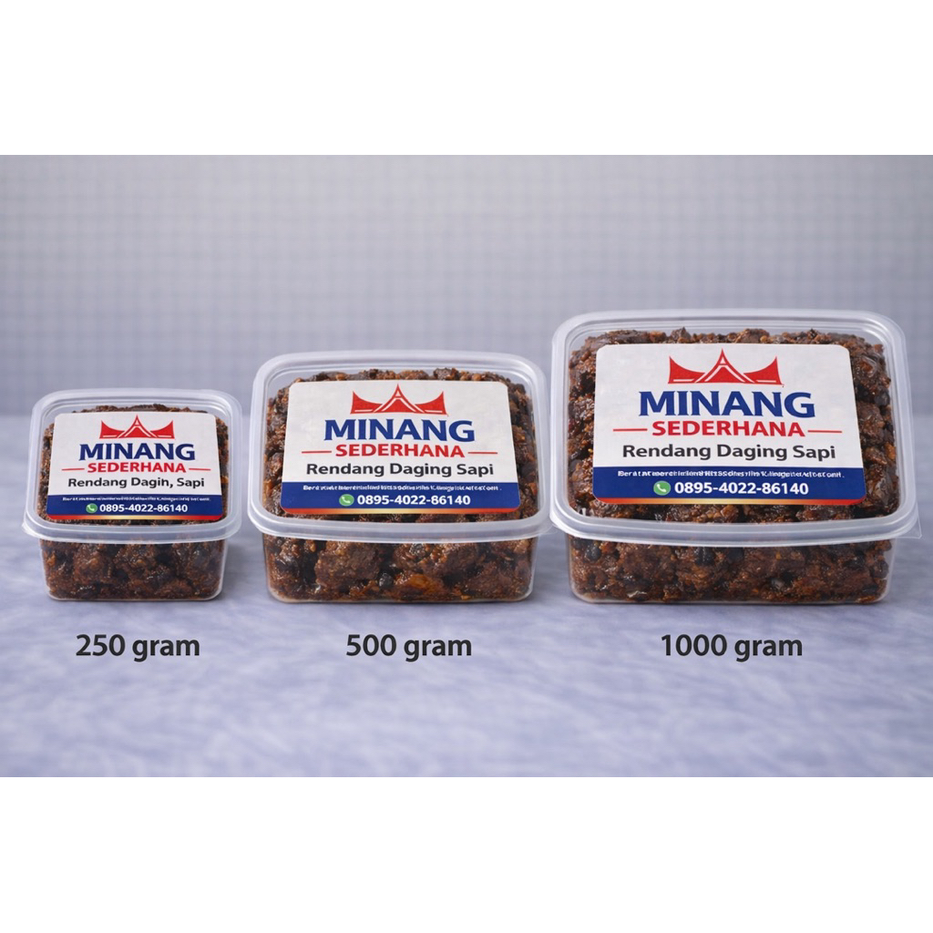 Rendang hitam otentik padang 1kg