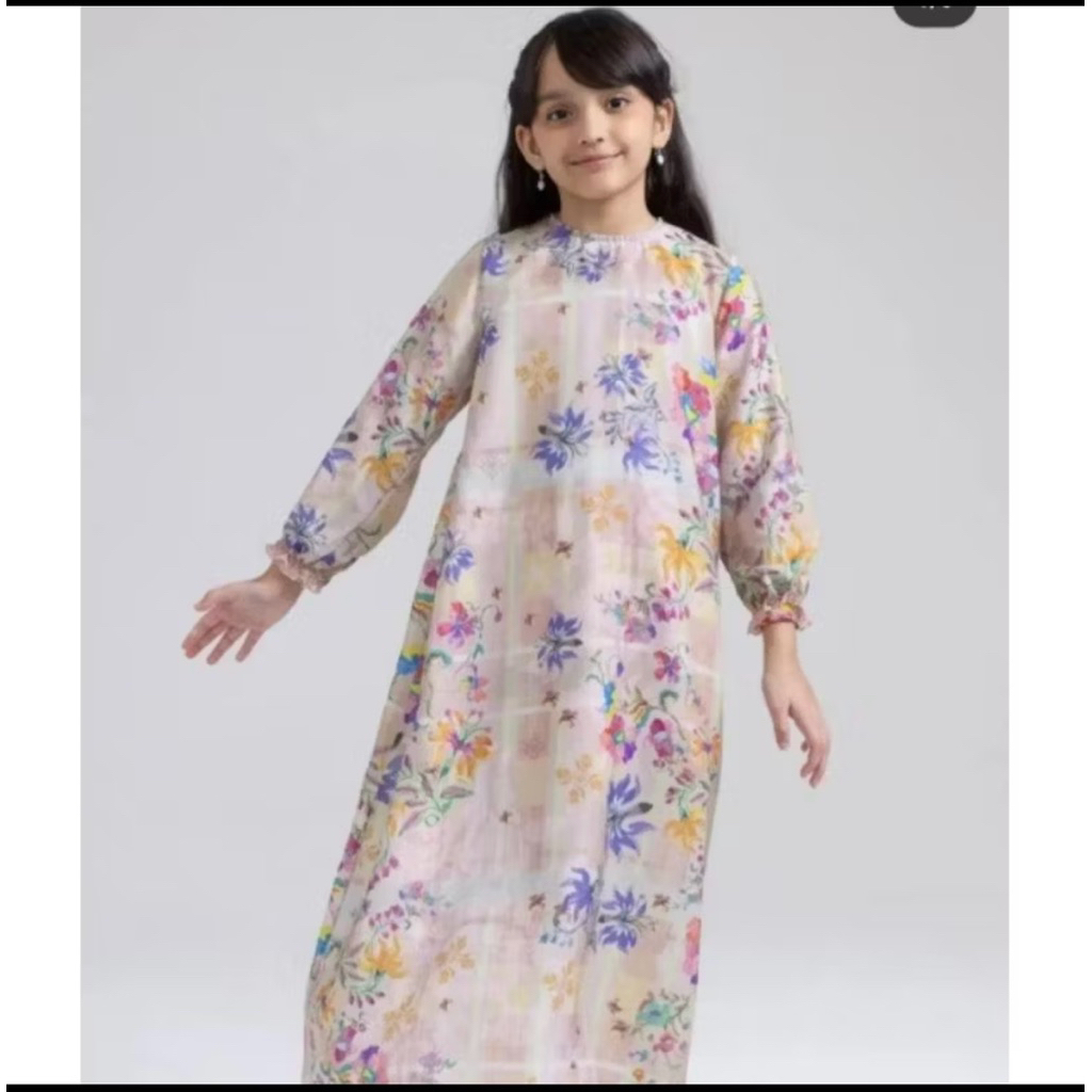 PRELOVED Loci Dress Warm Sand RIAMIRANDA size XL (Dress Anak)