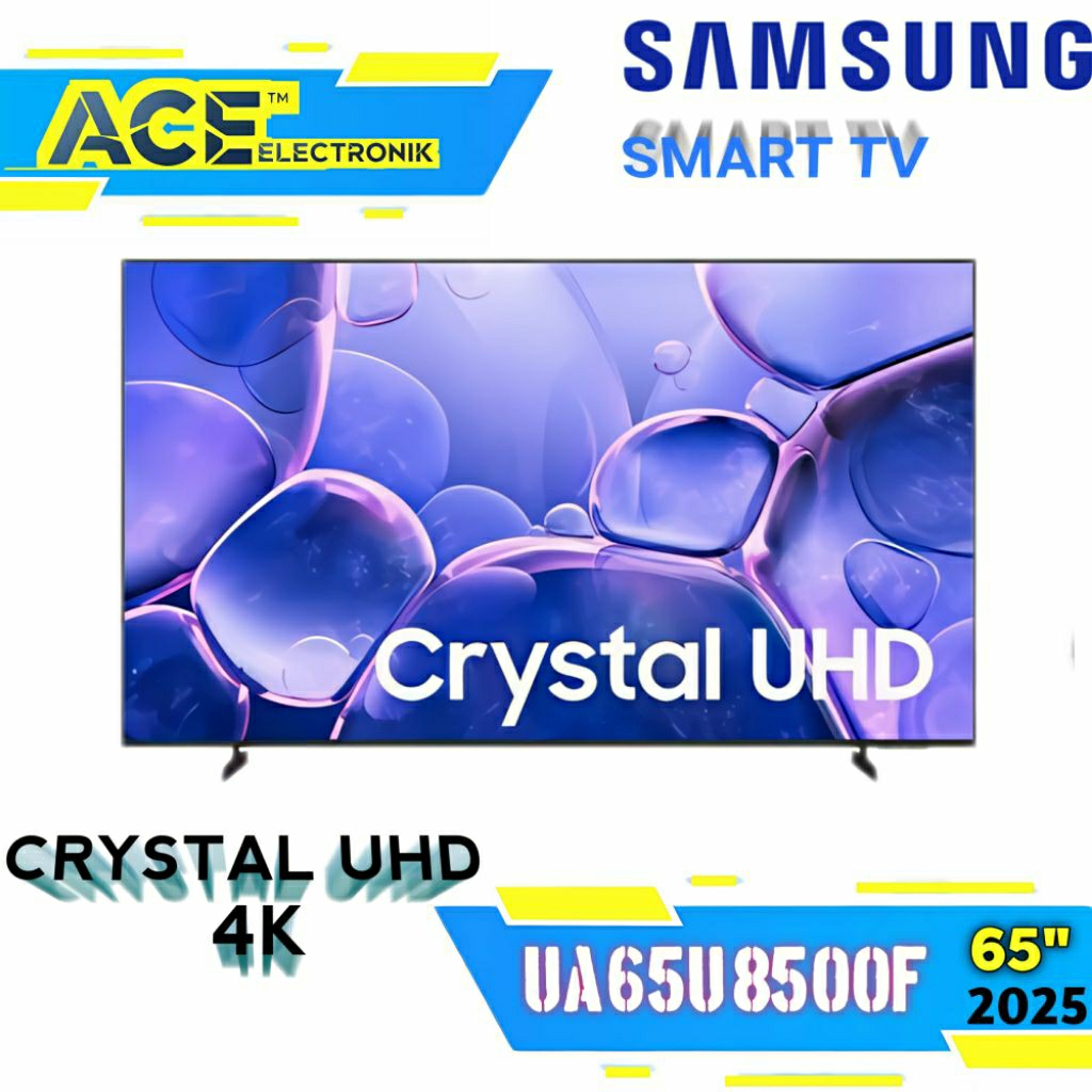 SAMSUNG 65U8500F Smart Digital TV 65 Inch 4K Crystal UHD UA65U8500FKXXD Remote Solar Vision AI Cryst
