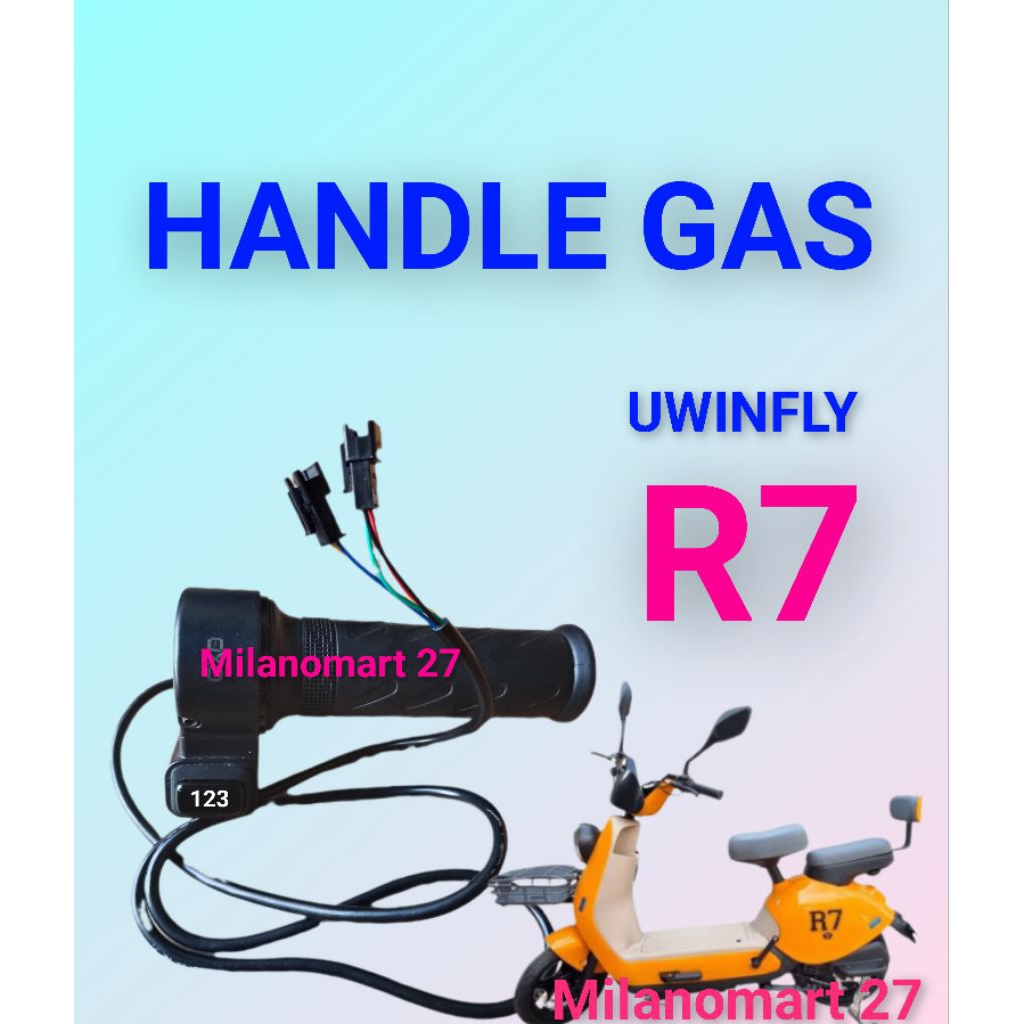 handle gas sepeda listrik uwinfly R7 throttle gas sepeda listrik uwinfly R7