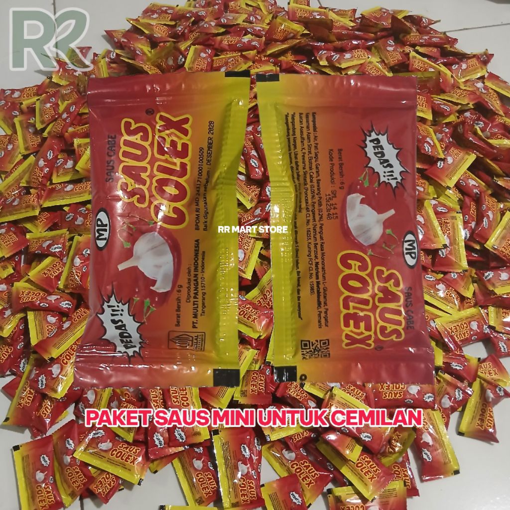 Paket Sambal Sachet Saus Colex Mini 6g Untuk Cemilan