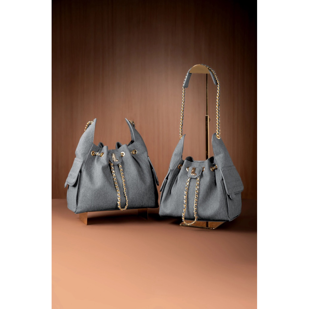 READY STOCK HEYLOCAL HARLEE BAG MEDIUM MINI ONYX DENIM TUSCAN READY BALIKPAPAN BS BUTTONSCARVES SALE