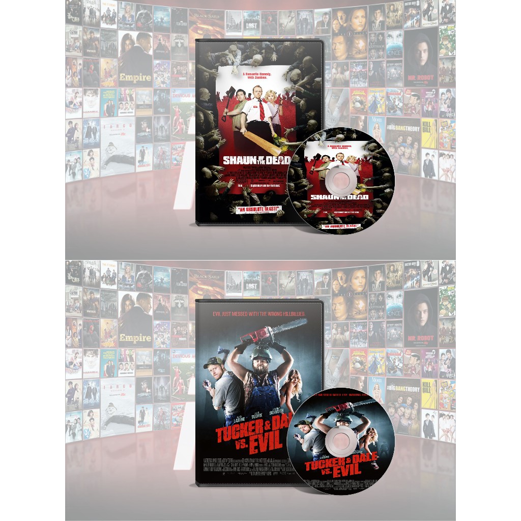 DVD Shaun Of The Dead (2004) + DVD Tucker & Dale Vs Evil (2010) Collector Edition