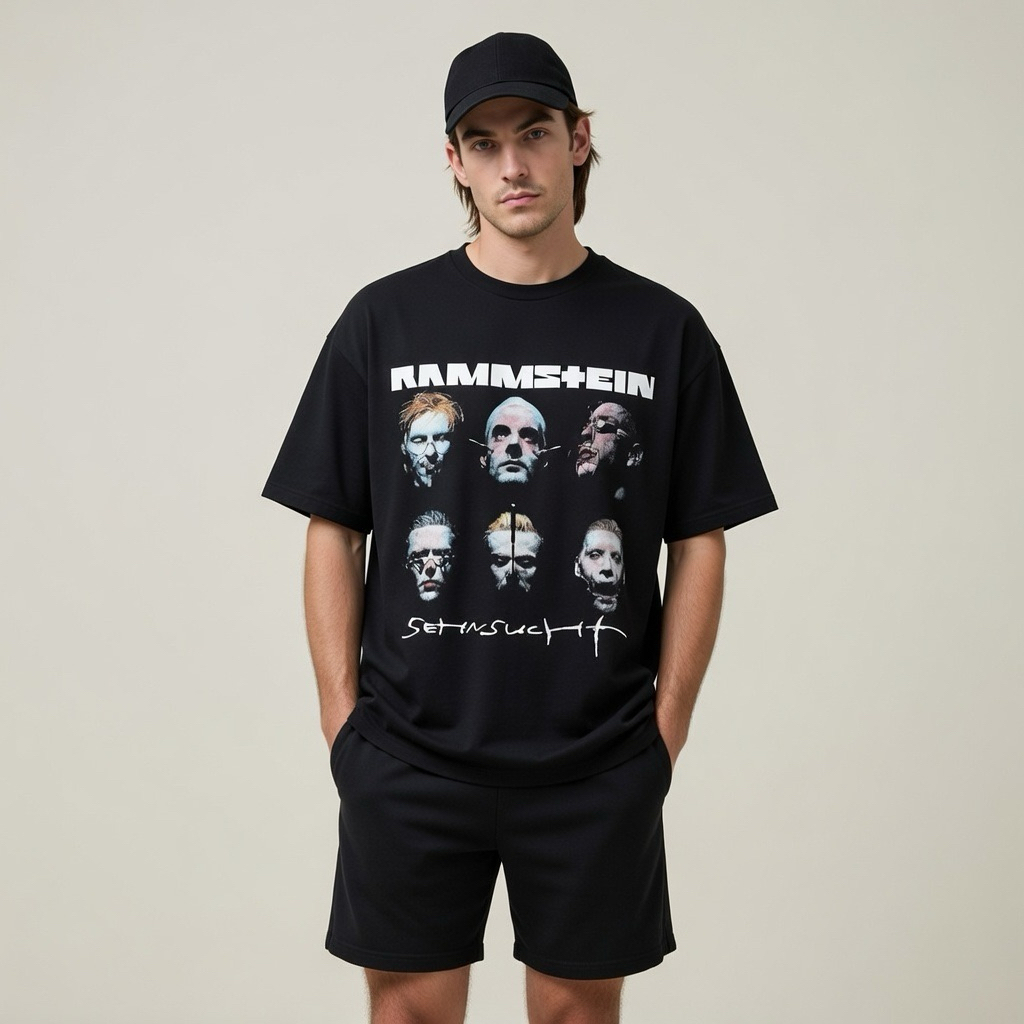 KAOS BAND RAMMSTEIN BAJU MUSIK METAL TSHIRT BAND