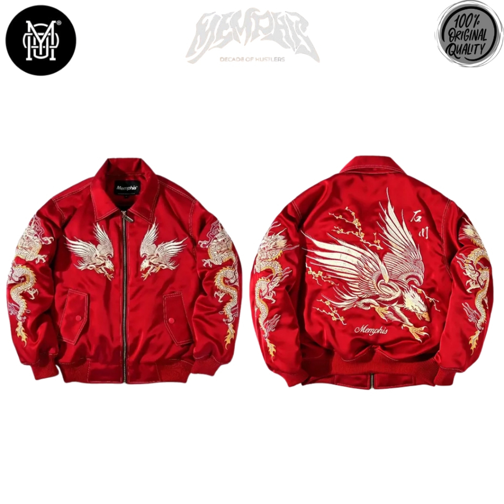 MEMPHISORIGINS SUKAJAN JACKET - ISHIKAWA RED - KINRYU - ISHIKAWA [limited edition]