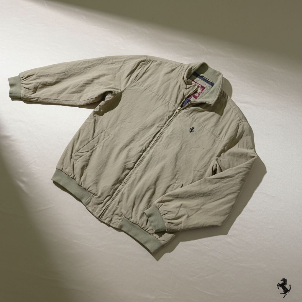 Ferrari x Fila Casual Vintage Jacket Kanvas Tebal