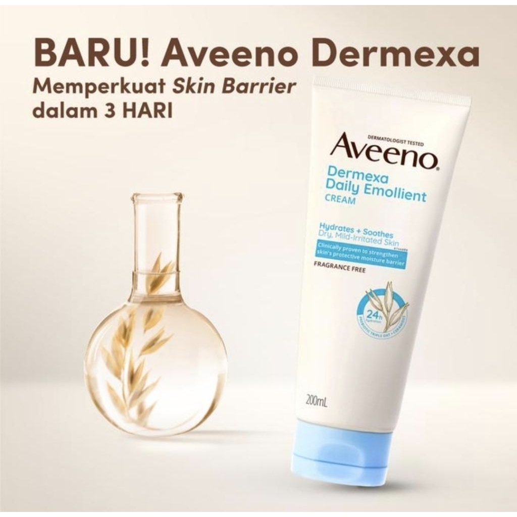 Aveeno dermaxa daily emollient 200 ml/aveeno derma/lotion tubuh/lotion untuk kulit kering dan sensit