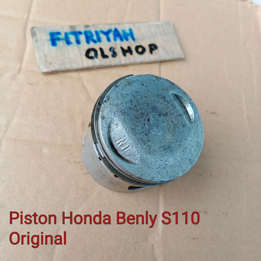 Piston Honda Benly S110 Over Size 75 Original Japan