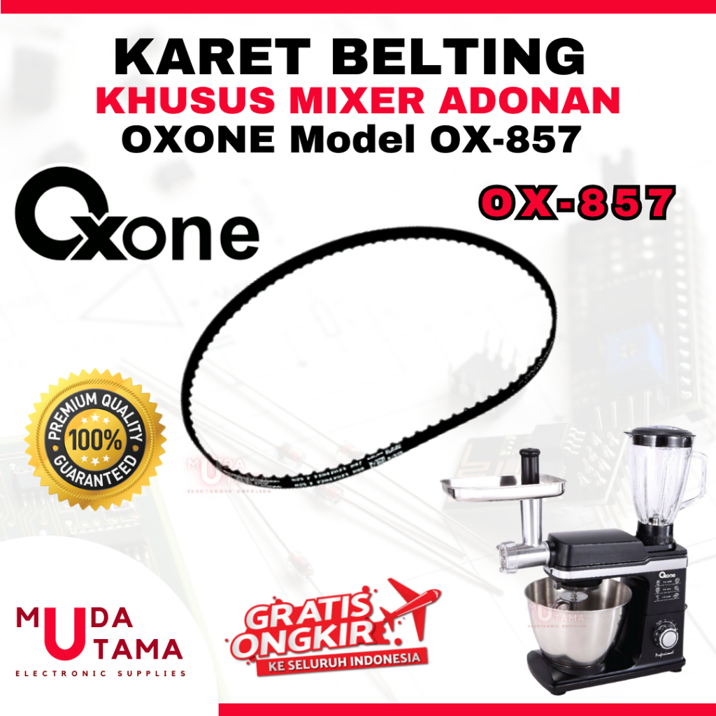 KARET MIXER OXONE OX 857 - BELTING MIXER OXONE OX857 - VANBELT MIXER OXONE OX 857 - KARET BELT MIXER