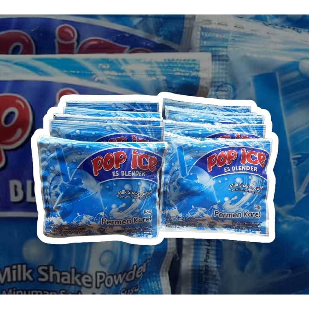*SK* (10PCS/1RENTENG) MINUMAN POP ICE 25 GRAM TERLENGKAP SACHET ES BLENDER ECERAN ALL VARIAN ANEKA R