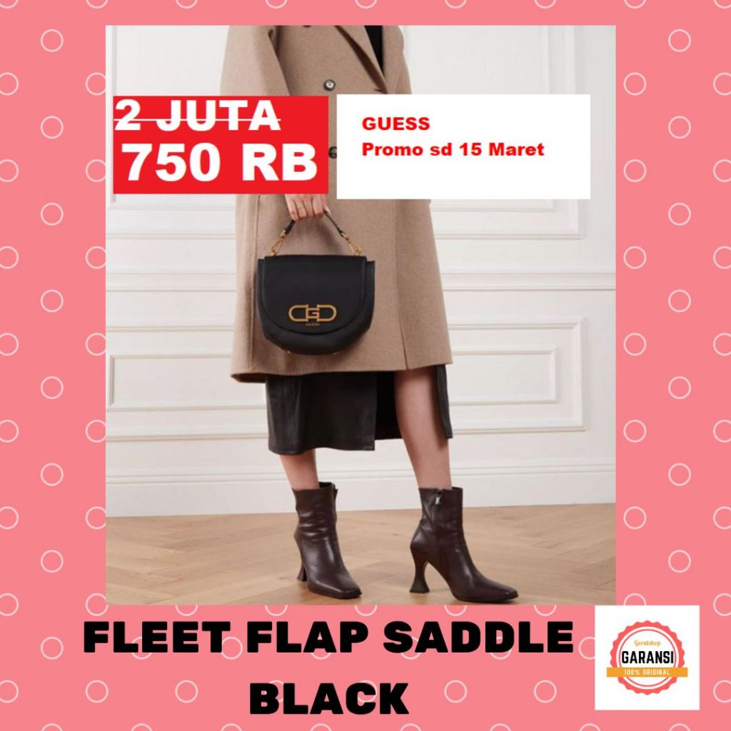 Tas Guess wanita seri FLEET FLAP SADDLE 100% original store