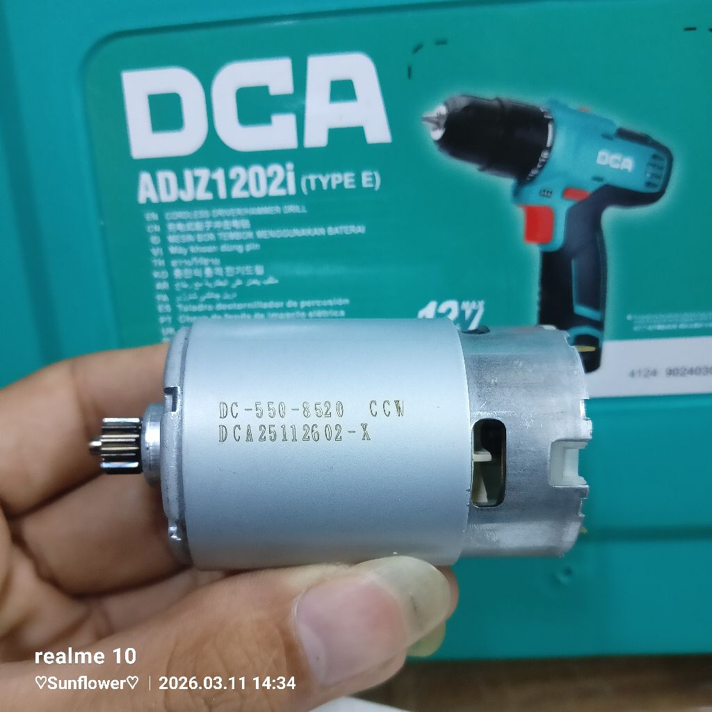 DINAMO MOTOR BOR BATRE DCA ADJZ1202I DINAMO UNTUK MESIN BOR BATRE DCA ADJZ1202i ORIGINAL