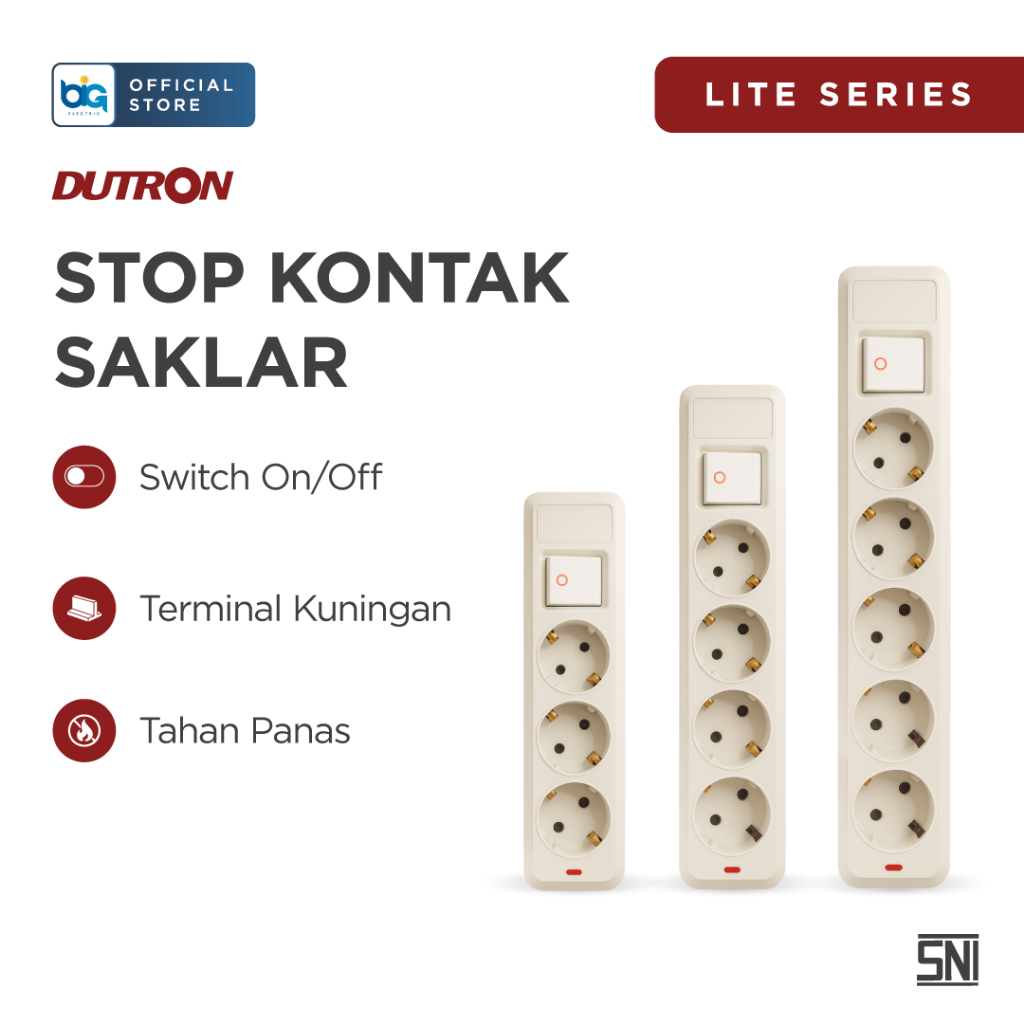 Dutron Stop Kontak Lubang + Saklar
