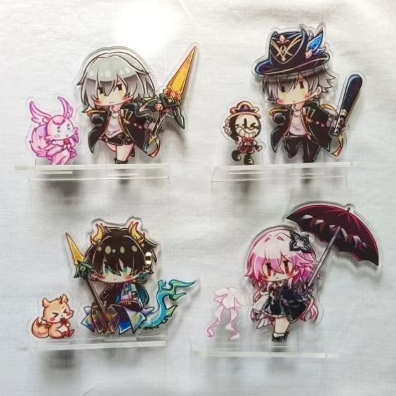 HSR Equip standeee Caelus Stelle Danheng Evernight fanmerch by Kuriitama