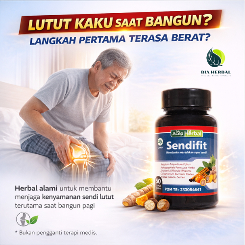 SendiFit - Obat Nyeri Lutut Lansia & Lutut Kaku Pagi Hari – Herbal Pengapuran Sendi Lutut