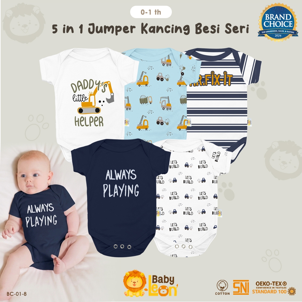 BABYLEON Jumper Bayi 0-1 Tahun Jumper Bayi Bodysuit Bayi Jumpsuit Anak Bayi Baju Tidur Bayi Baju Har