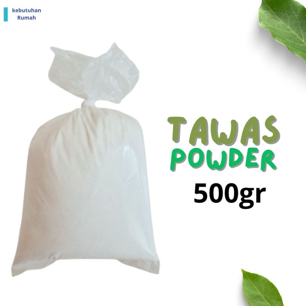 Tawas 500gr Powder Penghilang Bau Badan Ketiak Alumunium Sulfate Tawas powder