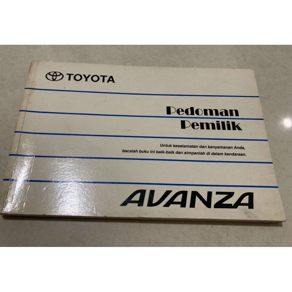Manual Book Toyota Avanza